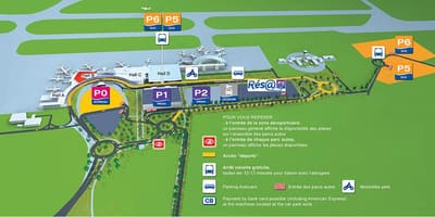 Toulouse airport terminal χάρτης